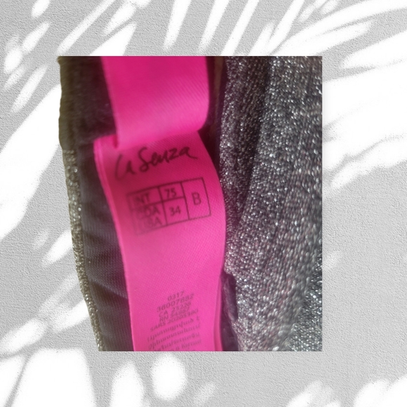 SPARKLY GREY BRA - Picture 4 of 5